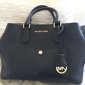 Navy MK purse